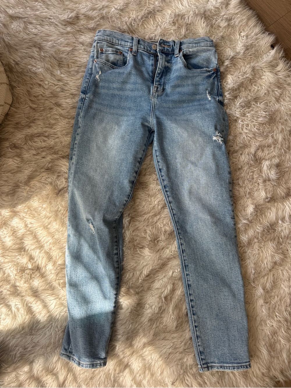 Pistola High-Rise Light Distressed Blue Women's Jeans